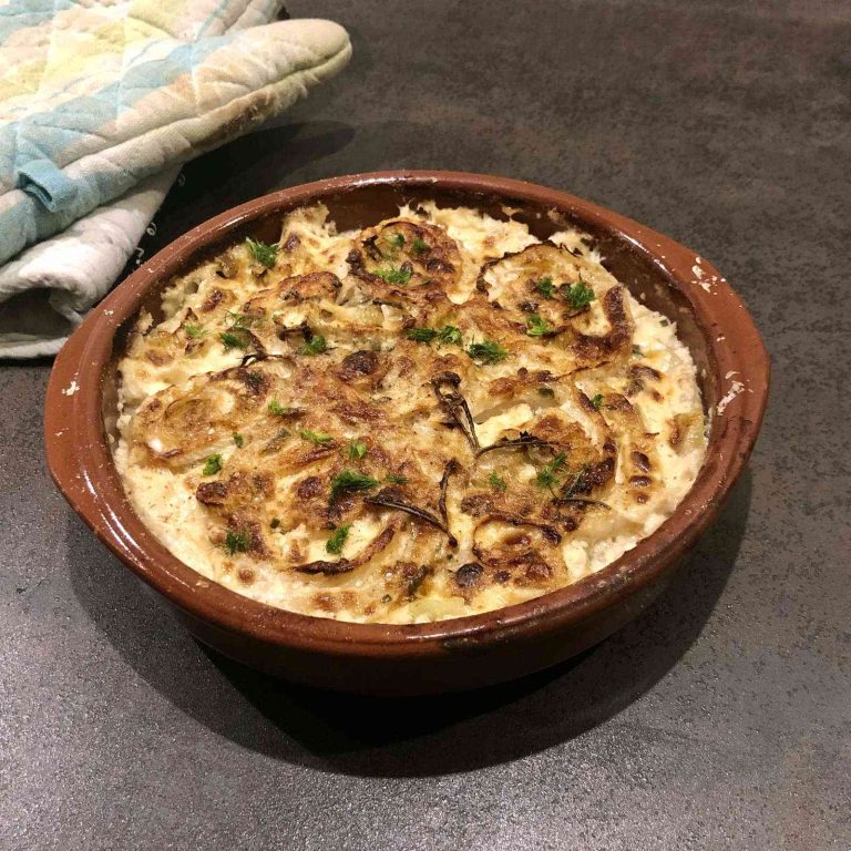 Venkel- en aardappelgratie