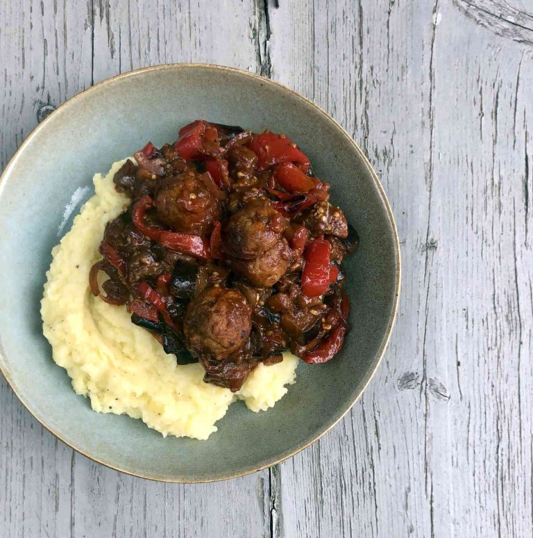 Caponata met aubergine en paprika (en een twist)