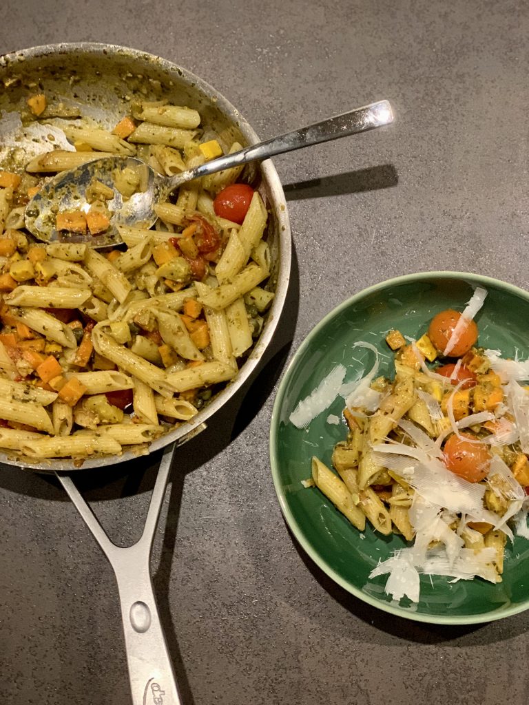 Veggie pasta pesto