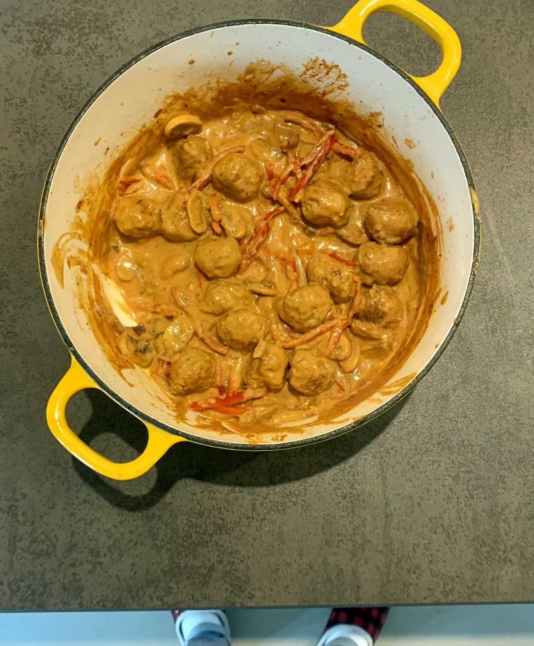 Gehaktballen stroganoff – ofzoiets